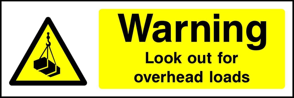 warning look out for overhead loads - Safety Decals Ltd