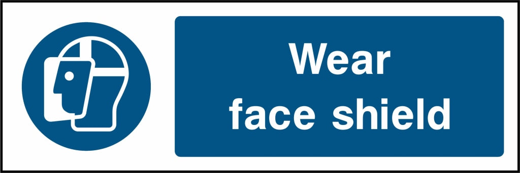 wear face shield - Safety Decals Ltd
