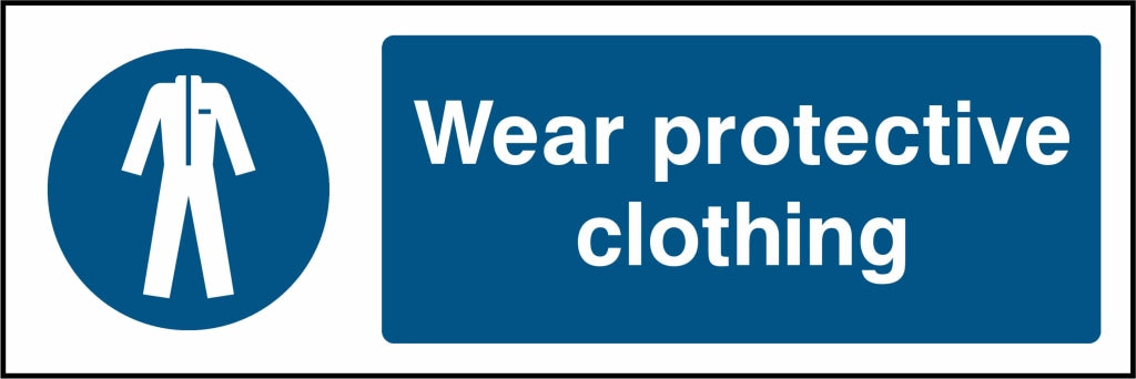 Wear protective clothing - Safety Decals Ltd