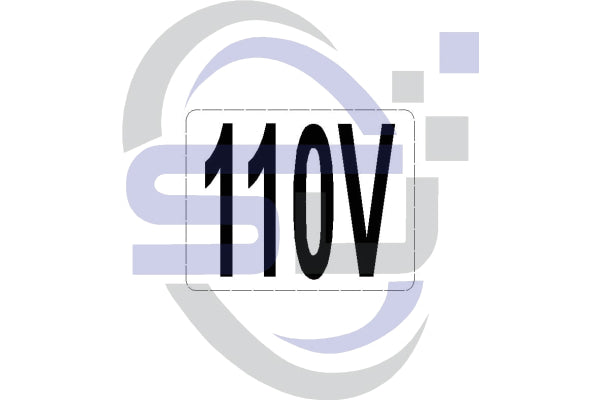 110v decal - Safety Decals Ltd