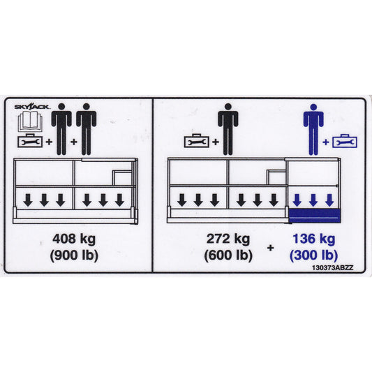 Skyjack  Single Decal 130373_ABZZ