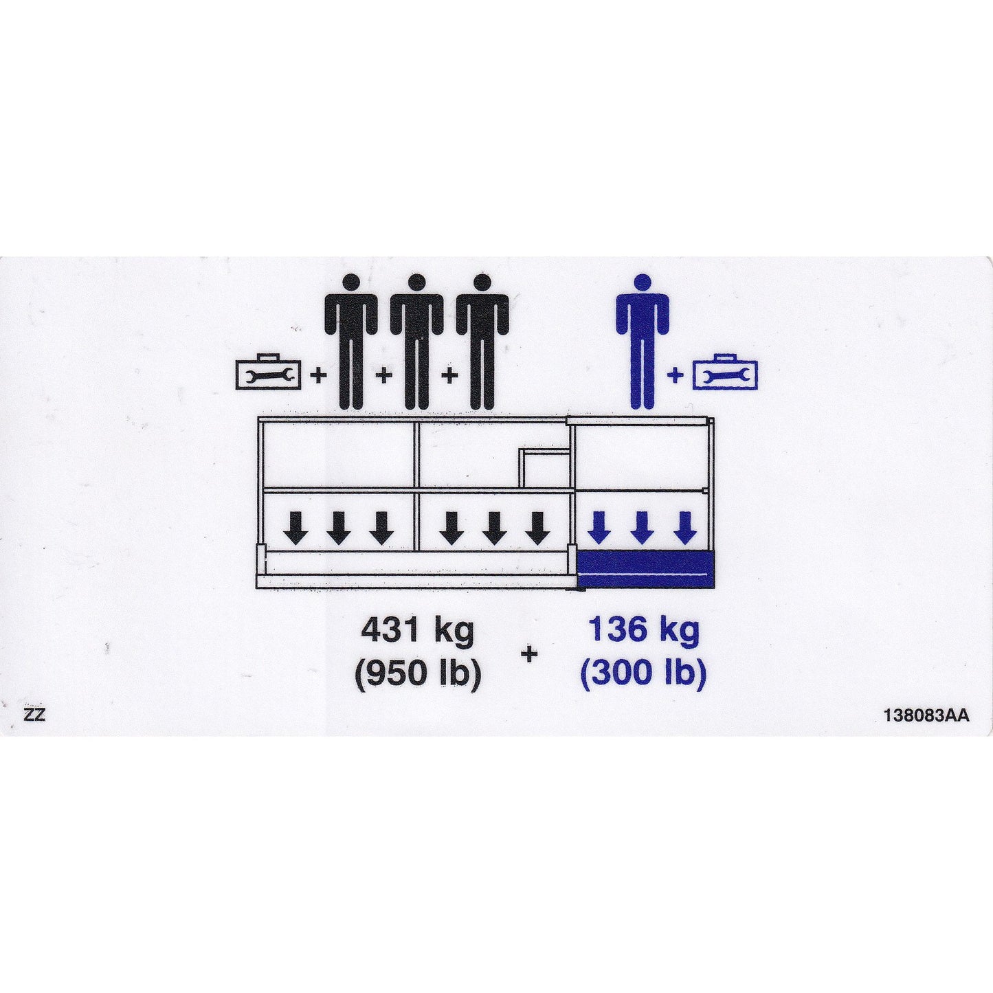 Skyjack  Single Decal 138083_AA