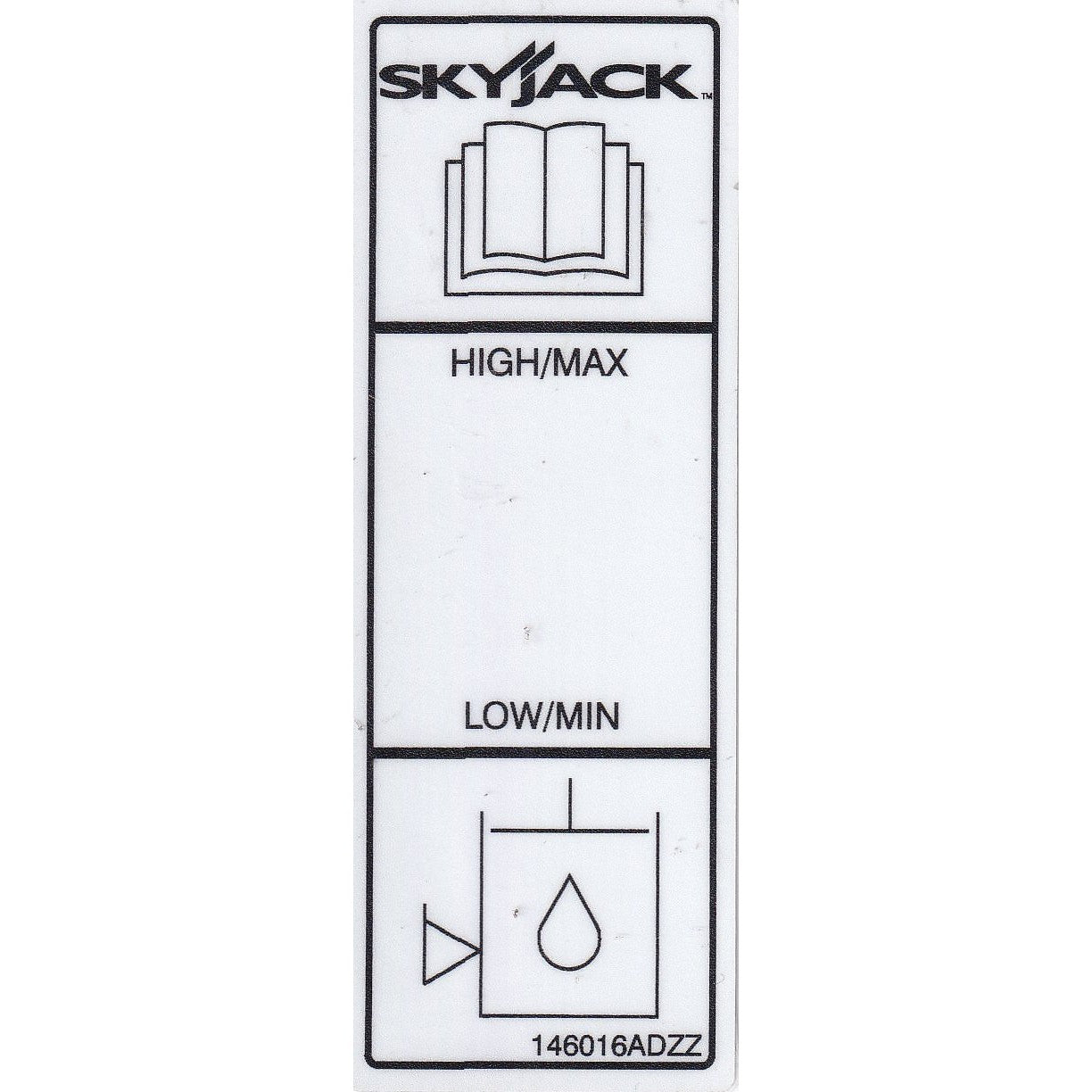 Skyjack  Single Decal 146016_ADZZ