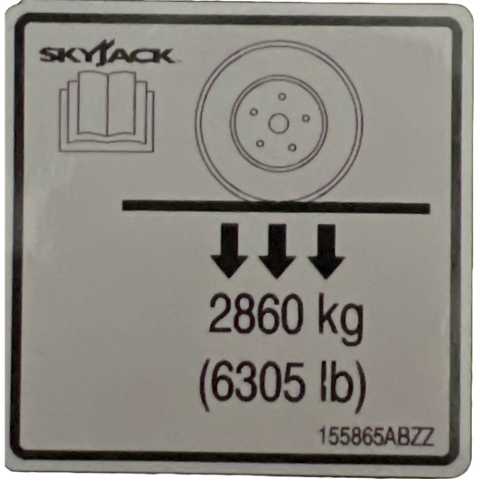 Skyjack  Single Decal 155865_ABZZ