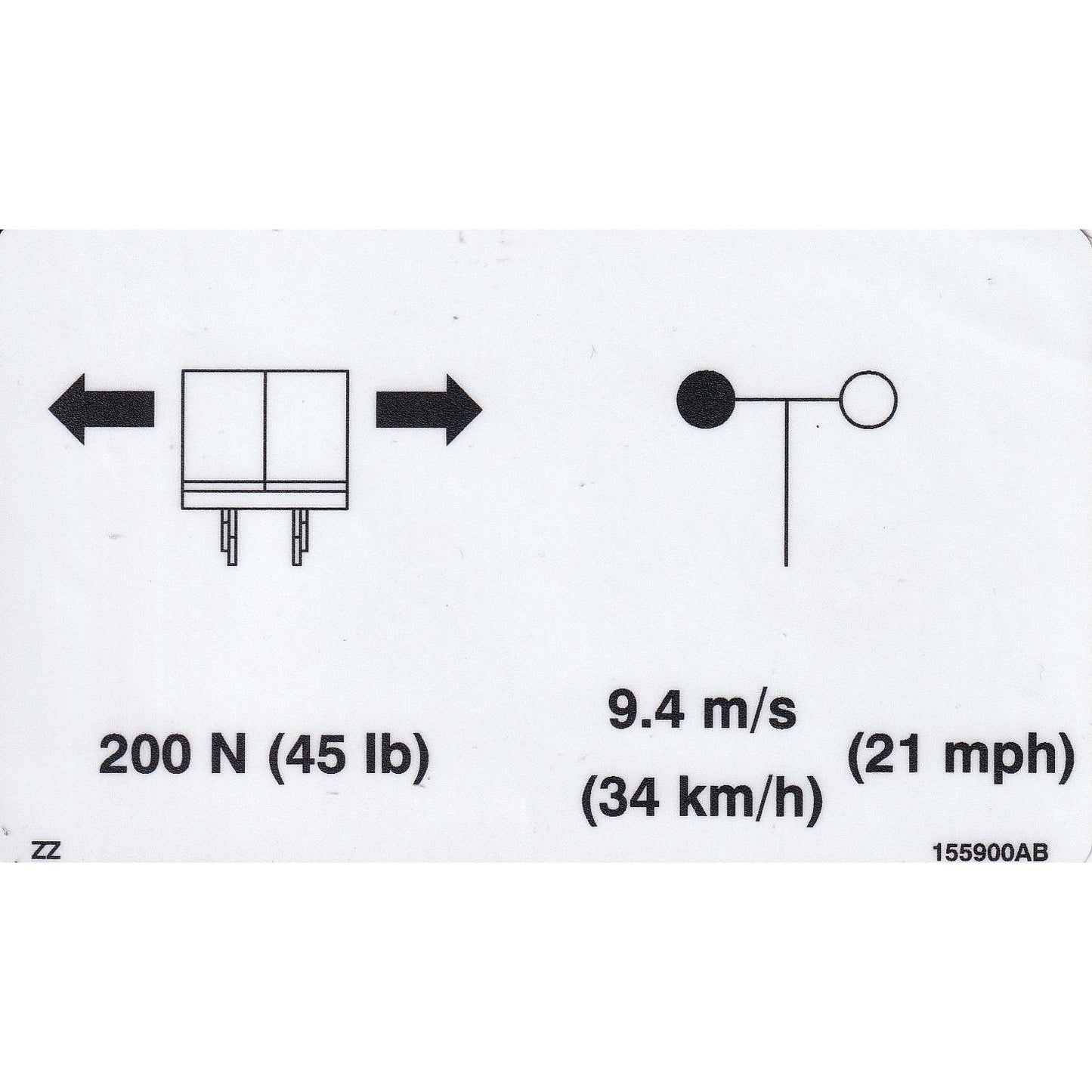 Skyjack  Single Decal 155900_AB