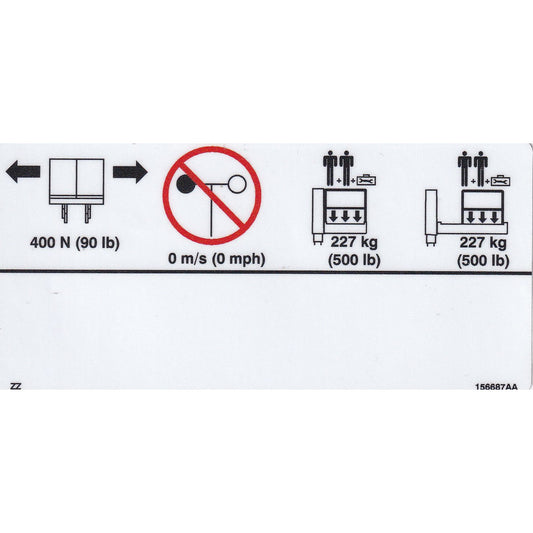 Skyjack  Single Decal 156687_AA