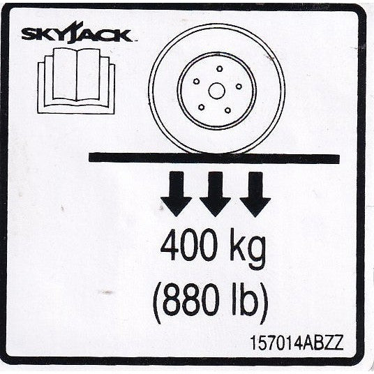 Skyjack  Single Decal 157014_ABZZ