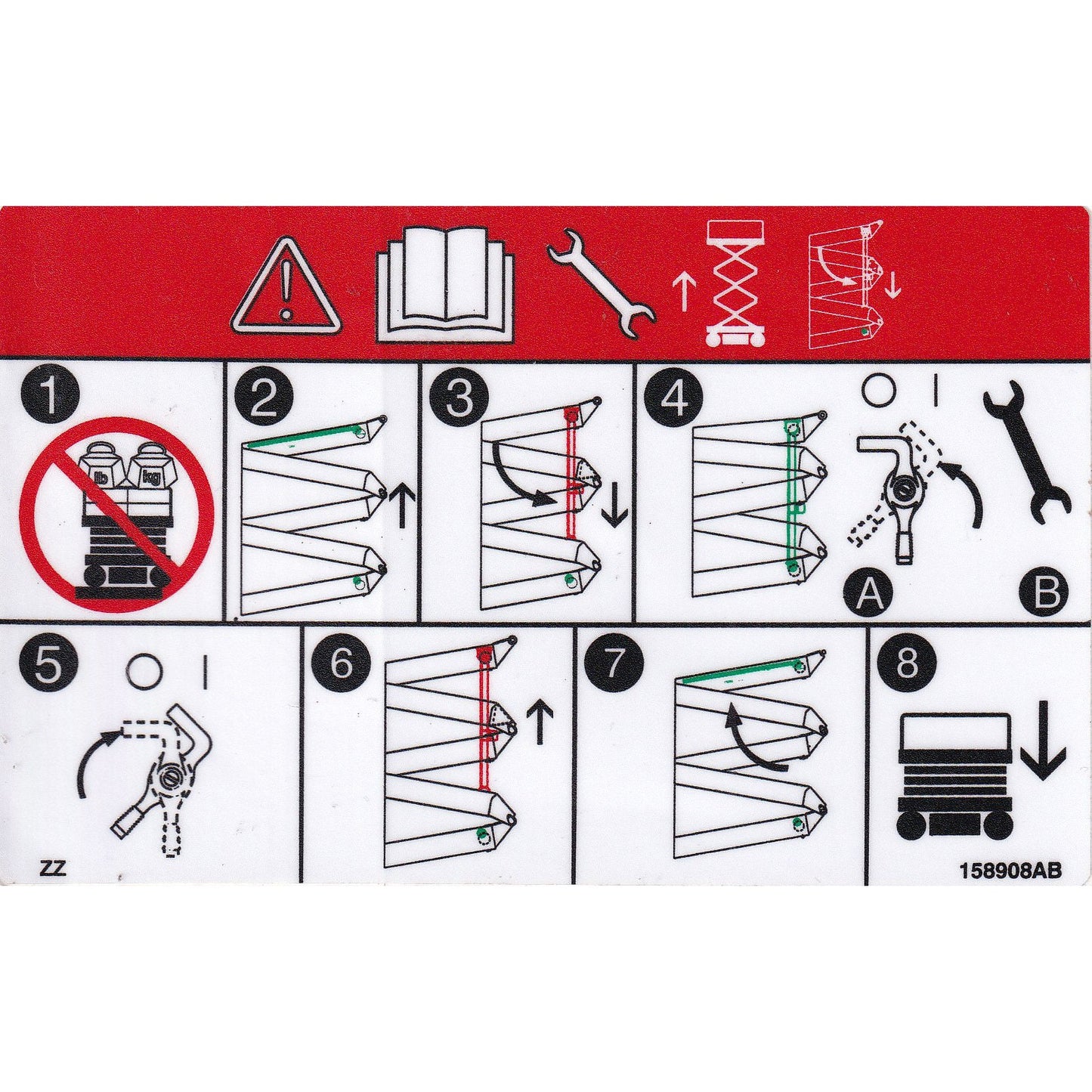 Skyjack  Single Decal 158908_AB