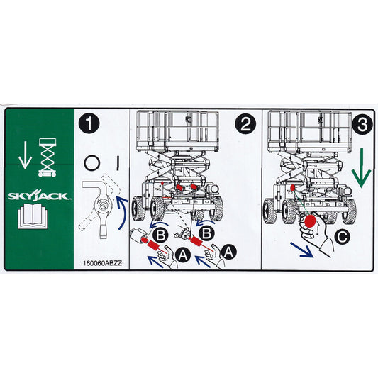 Skyjack  Single Decal 160060_ABZZ