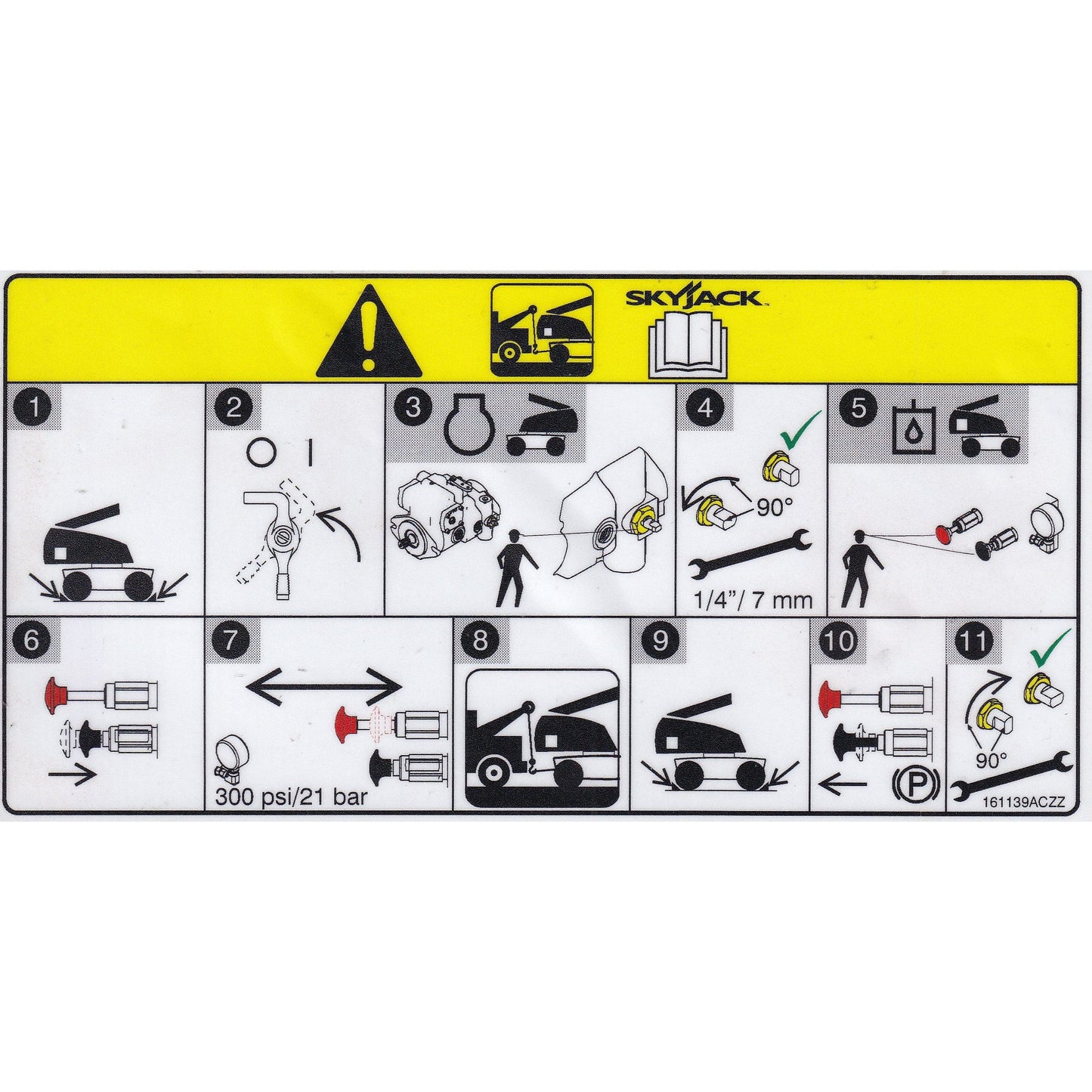 Skyjack  Single Decal 161139_ACZZ