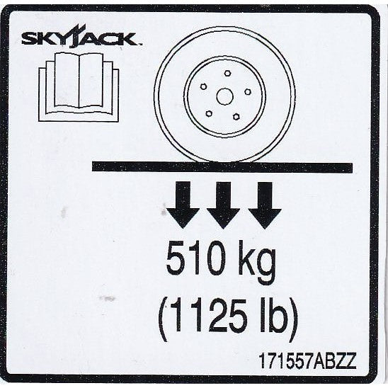 Skyjack  Single Decal 171557_ABZZ