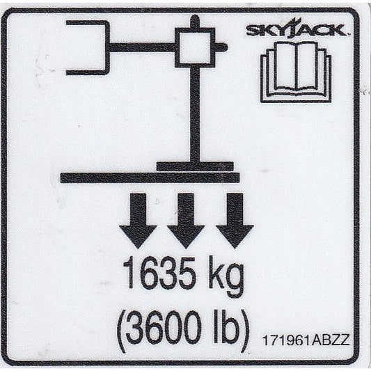 Skyjack  Single Decal 171961_ABZZ