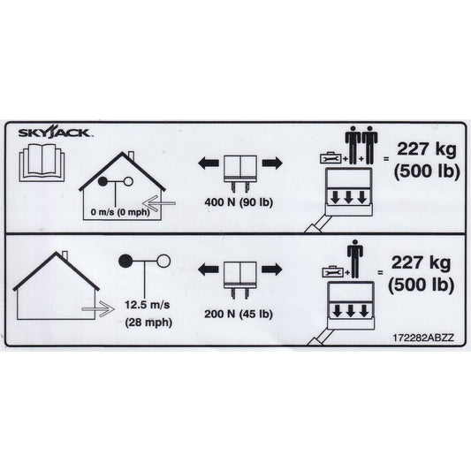 Skyjack  Single Decal 172282_ABZZ