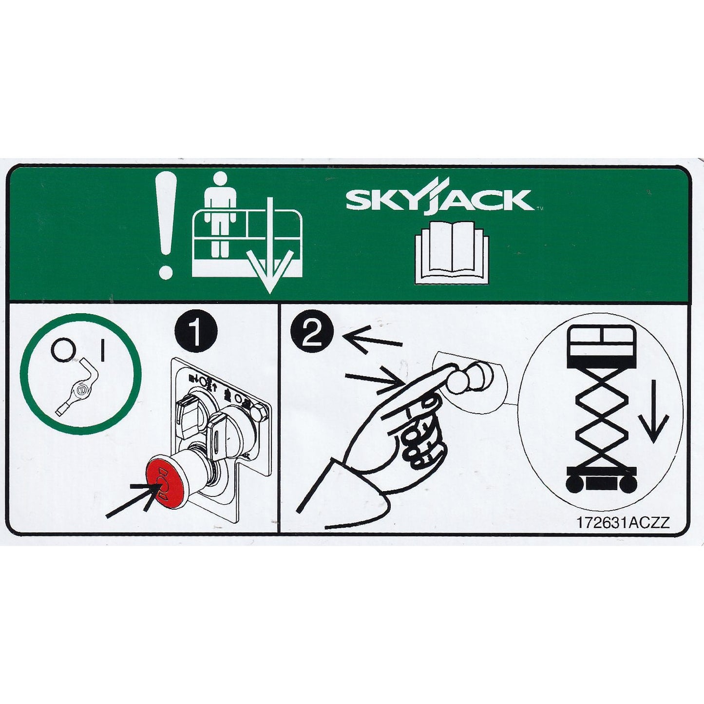 Skyjack  Single Decal 172631_ACZZ