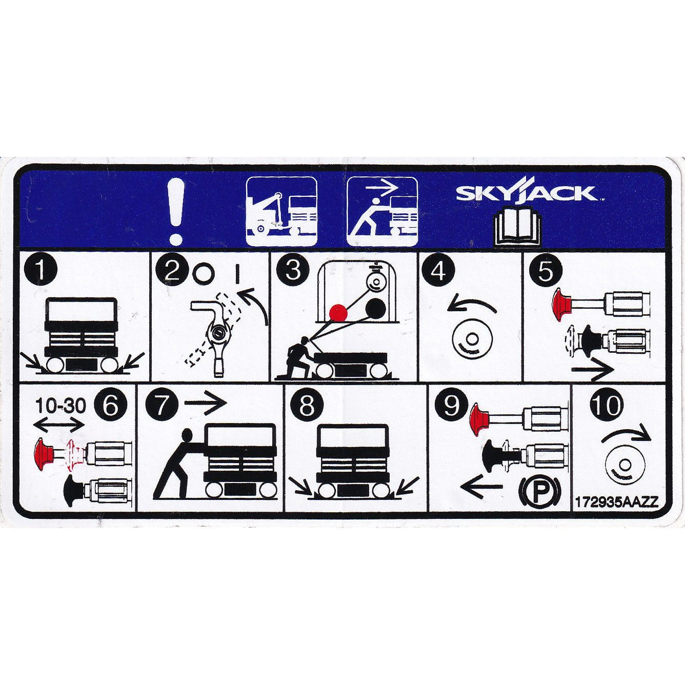 Skyjack  Single Decal 172935_AAZZ