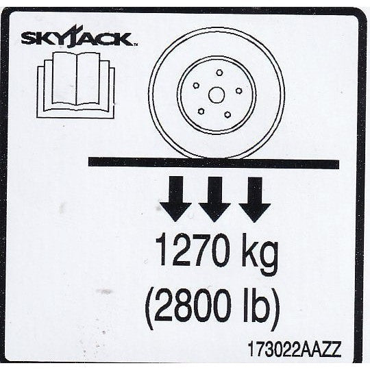 Skyjack  Single Decal 173022_AAZZ