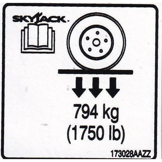 Skyjack  Single Decal 173028_AAZZ