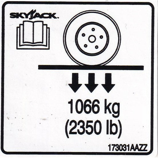 Skyjack  Single Decal 173031_AAZZ