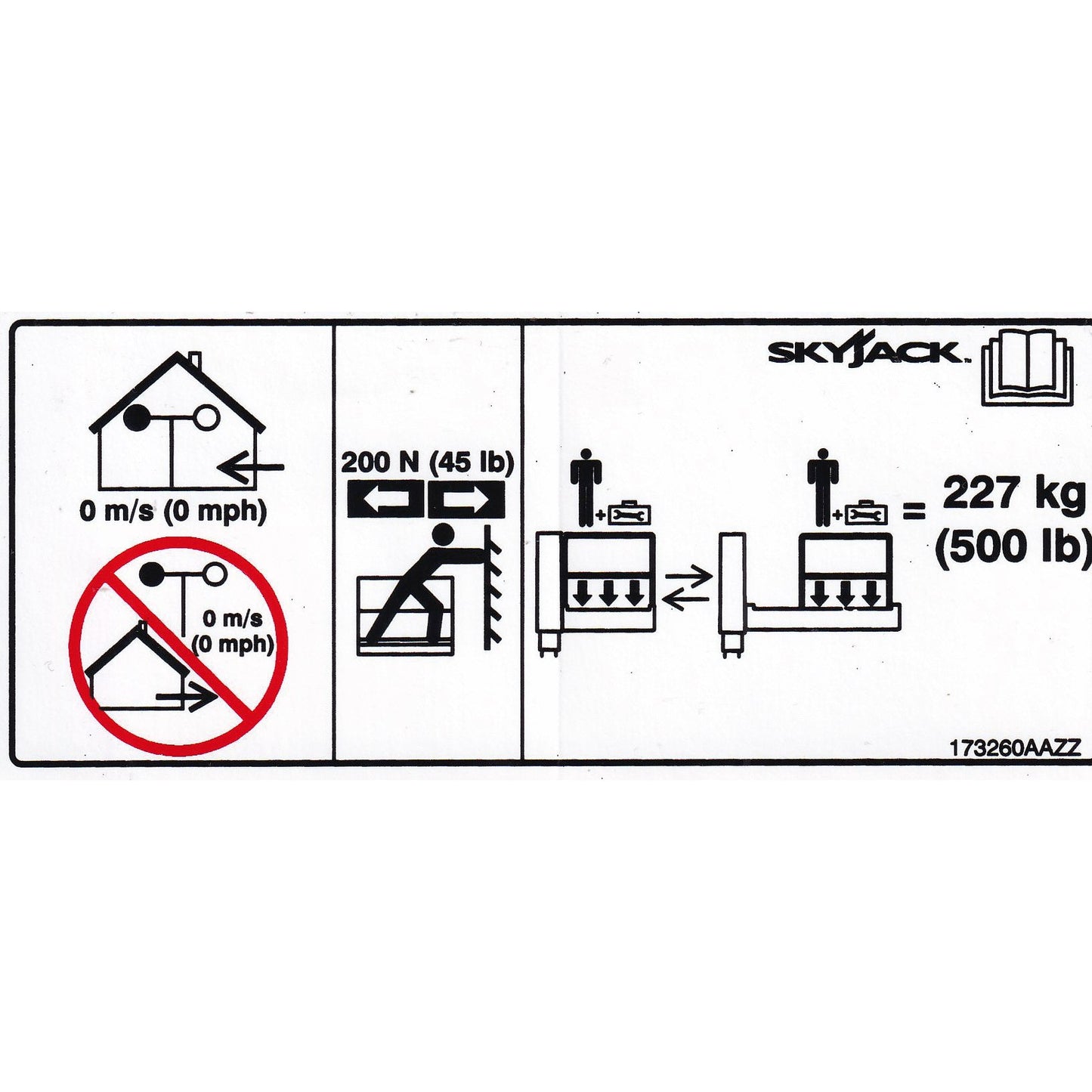 Skyjack  Single Decal 173260_AAZZ