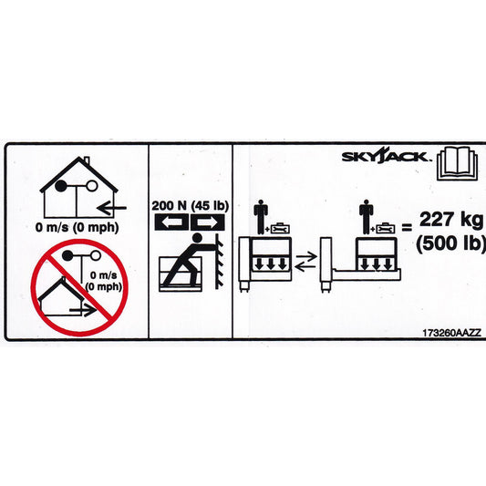 Skyjack  Single Decal 173260_AAZZ