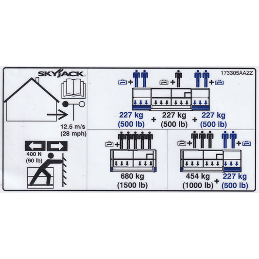 Skyjack  Single Decal 173305_AAZZ