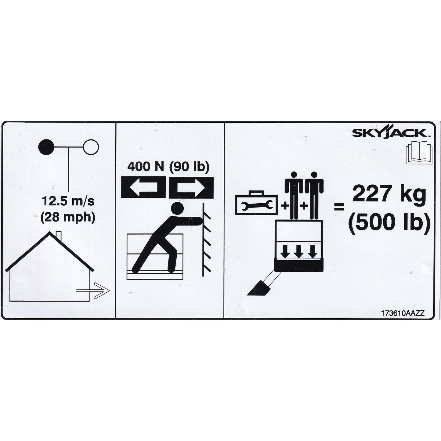 Skyjack  Single Decal 173610_AAZZ