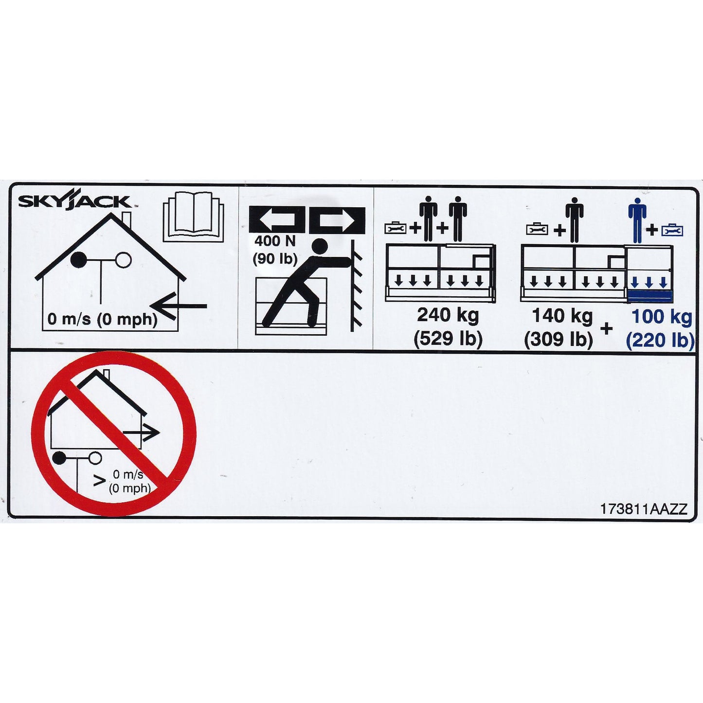 Skyjack  Single Decal 173811_AAZZ