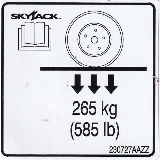 Skyjack  Single Decal 230727_AAZZ