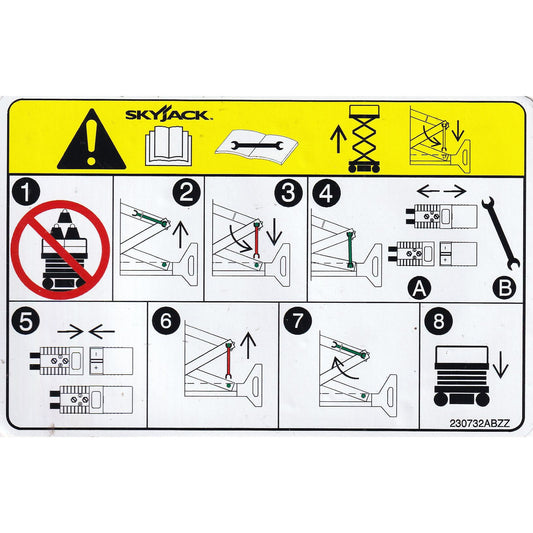 Skyjack  Single Decal 230732_ABZZ