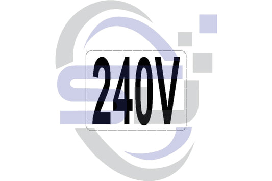240v decal - Safety Decals Ltd