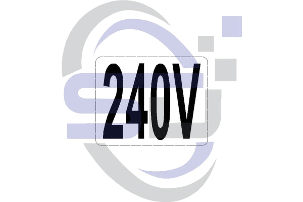 240v decal - Safety Decals Ltd