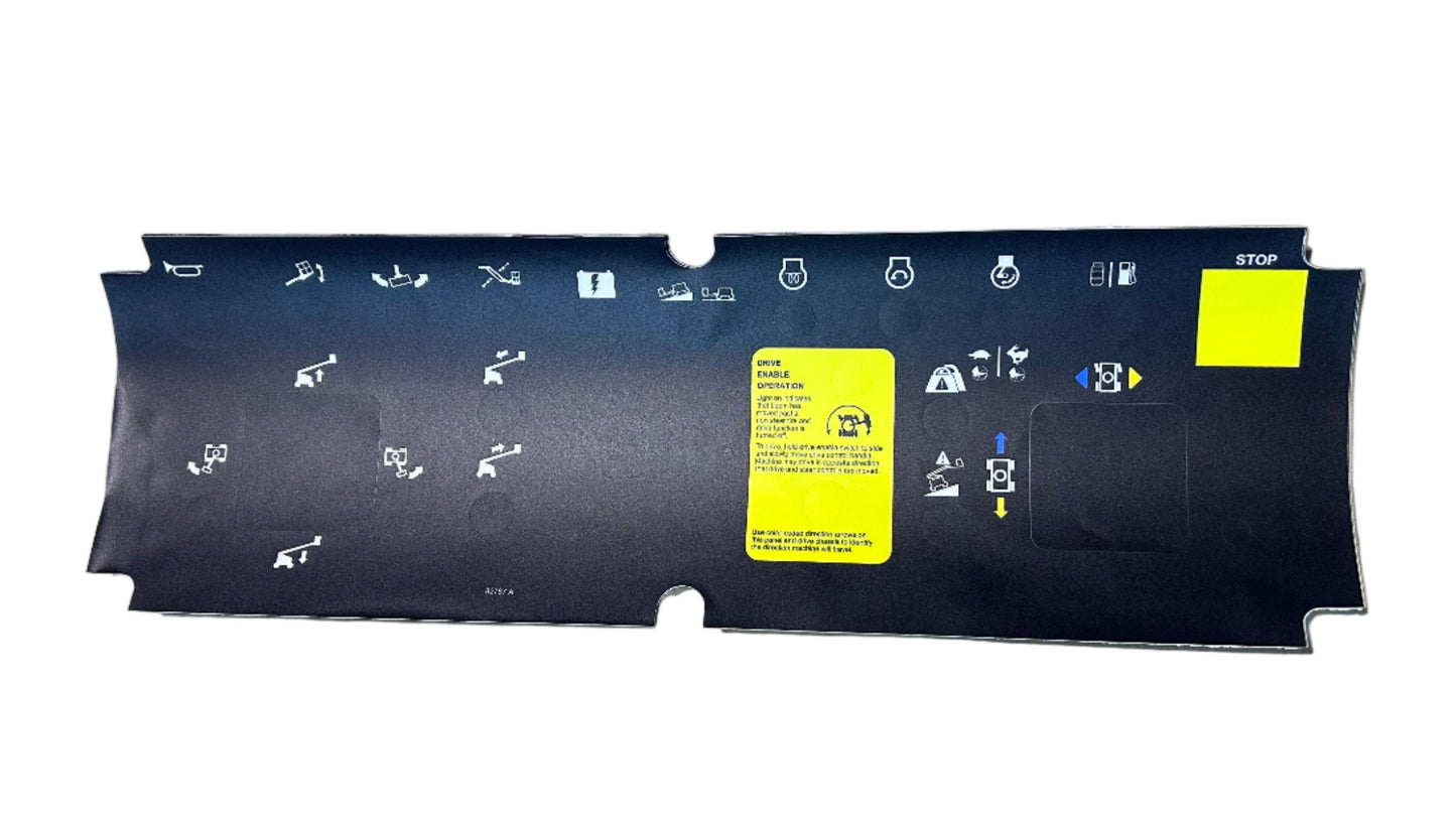 Genie Platform Control Panel Decal, Sticker P/N 82767