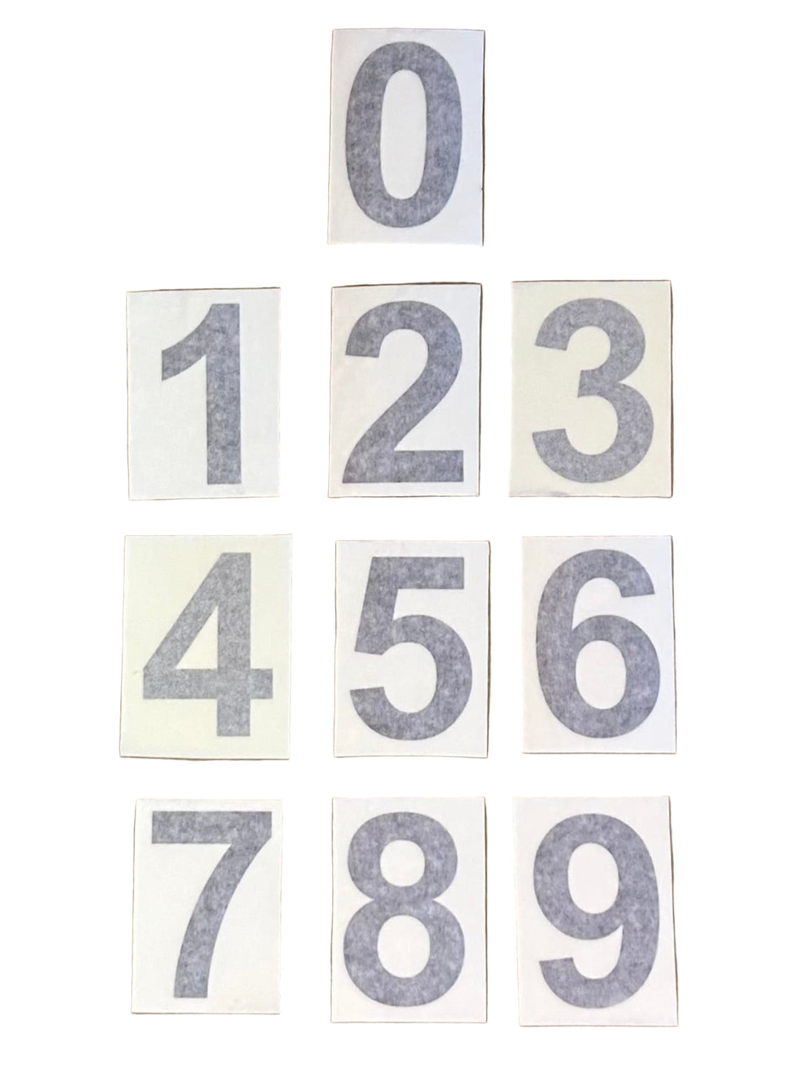 Pre Spaced Black Number 100mm (Packs of 50)