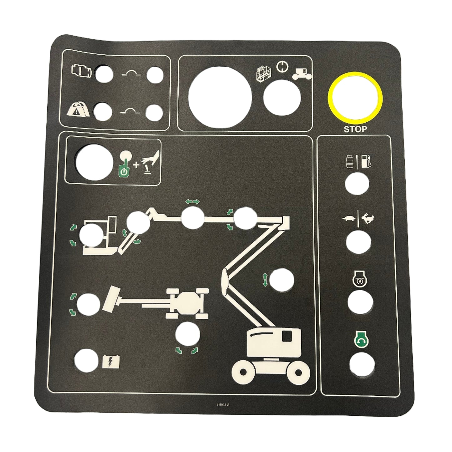 Genie Control Panel Decal, Sticker P/N 214932