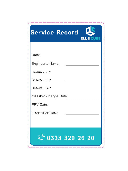 Service record decal