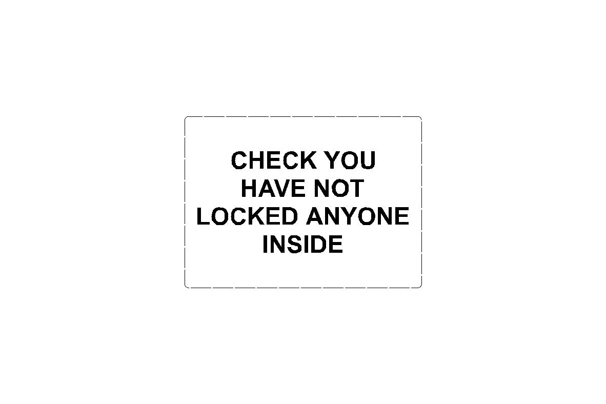 Checked you have not locked anyone inside decal
