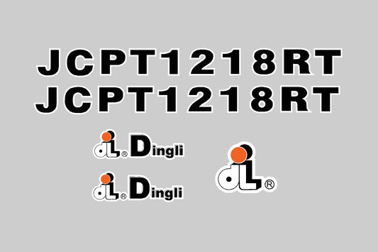 Dingli JCPT1218RT, Cosmetic Decal, Sticker Kit