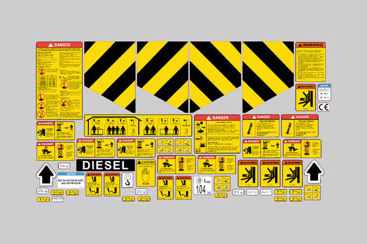 Dingli JCPT1218RT Safety Decal, Sticker Kit