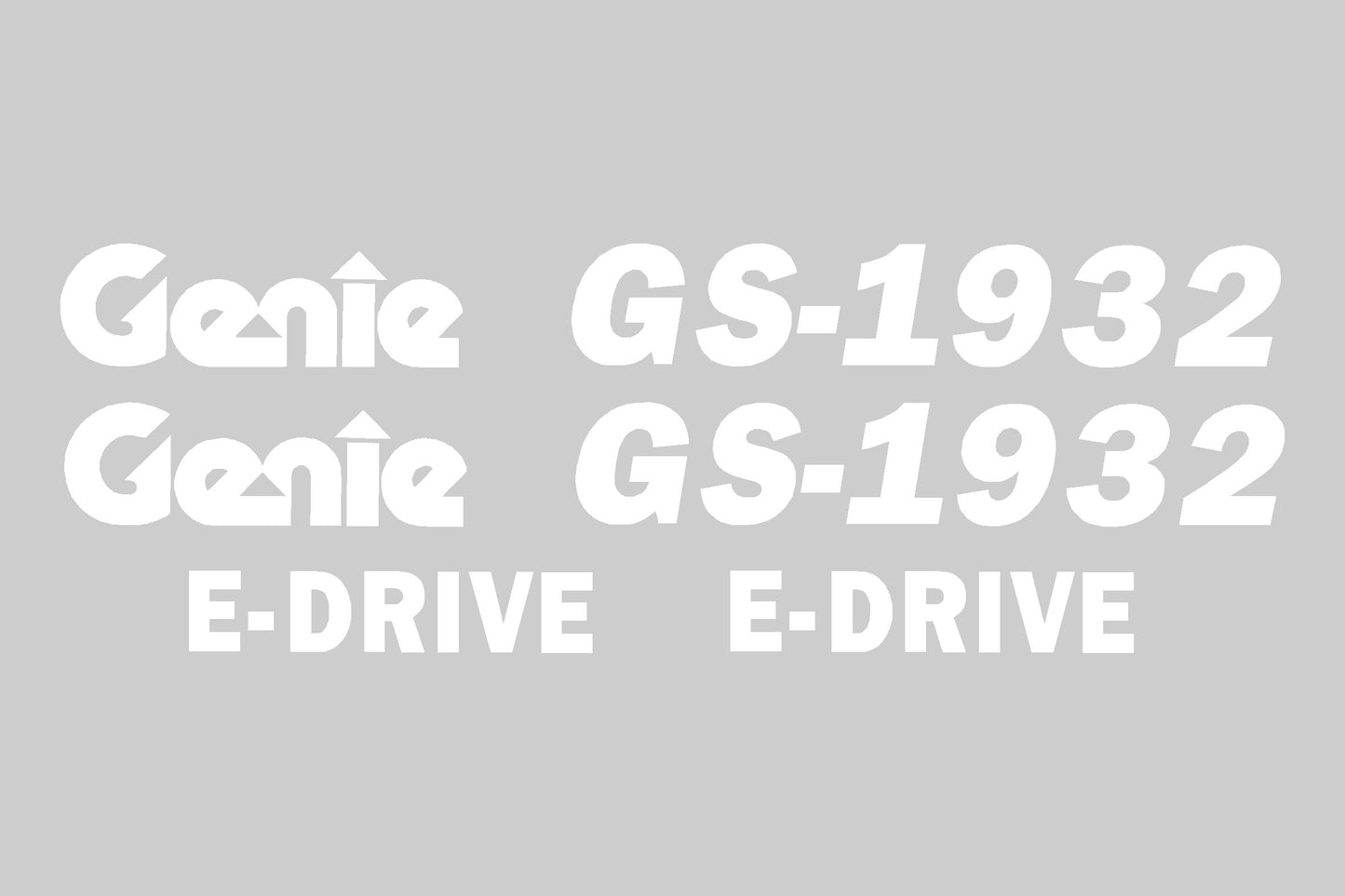 Genie GS1932 E-Drive Cosmetic Decal Kit