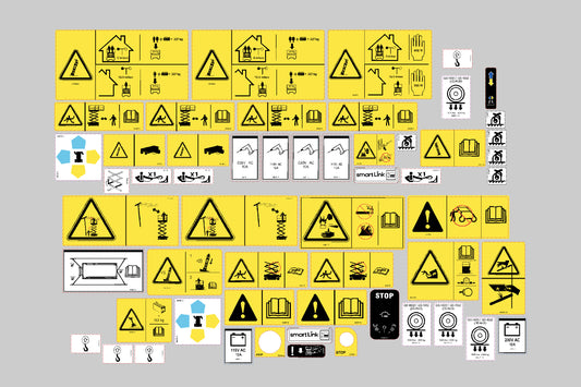 Genie GS1932 Smartlink Safety Decals, Sticker Kit 2010 onwards