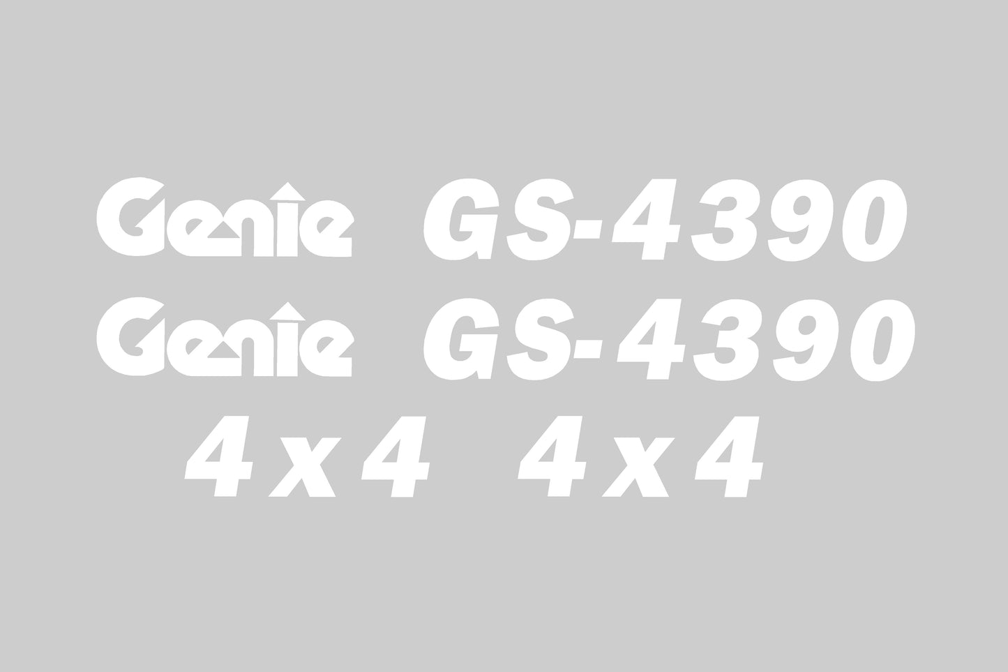 Genie GS4390 Cosmetic Decal Kit