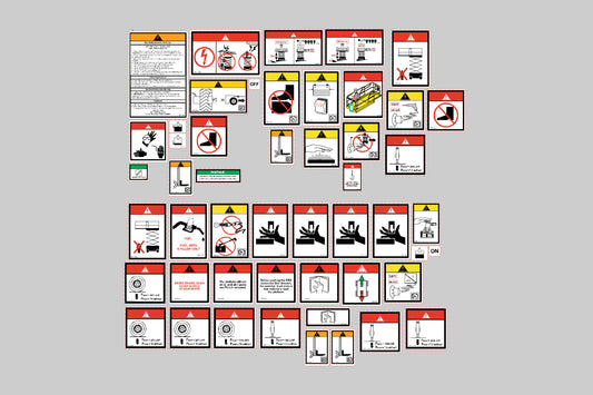 Haulotte H15SX Safety Decal, Decal Kit