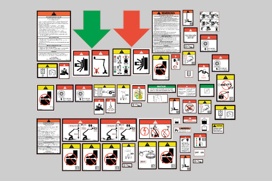 Haulotte HA260PX Safety Decal, Sticker Kit