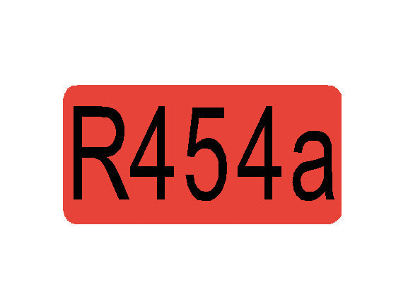 R454a gas decal