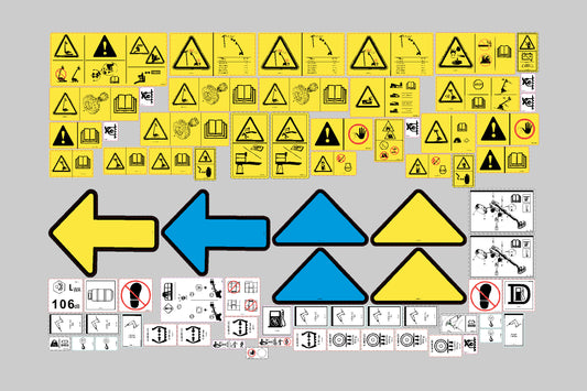 Genie S80/S85XC Safety Decal Kit, (from serial number S80XCH-104 to S80XCH-3100)