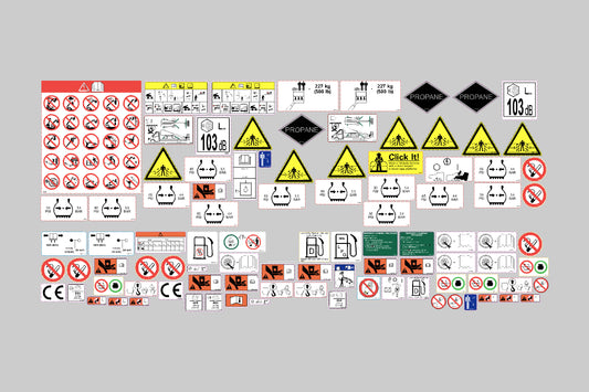 Skyjack SJ46AJ Safety Decal Kit (AUS) PN 166309