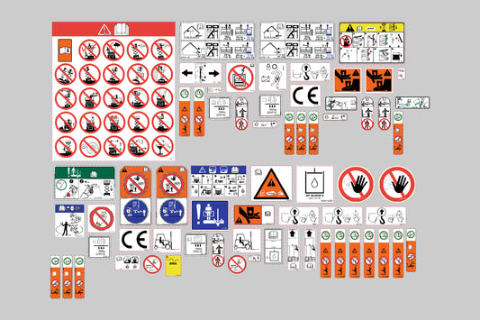 Skyjack SJ4732 Safety Decal Kit