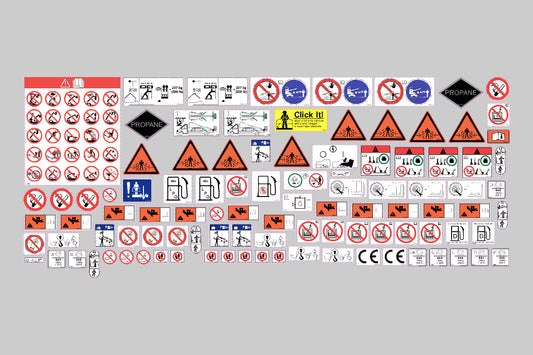 Skyjack SJ63AJ Safety Decal, Sticker Kit