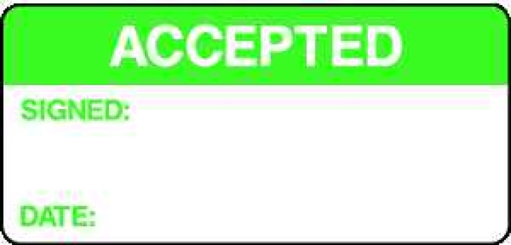 ACCEPTED SIGNED: DATE: - Safety Decals Ltd