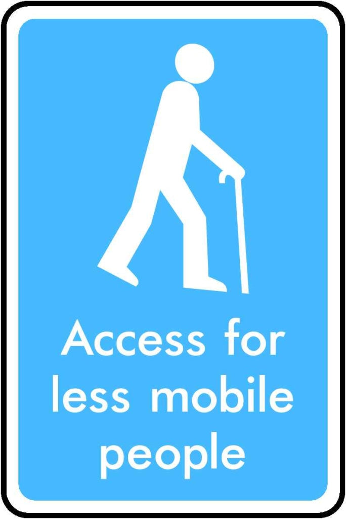 Access for less mobile people - Safety Decals Ltd